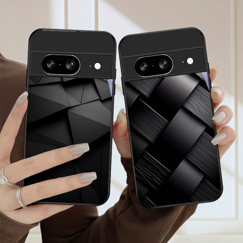 Phone Cases Google Pixel 10 - Черный стеклянный чехол для телефона с