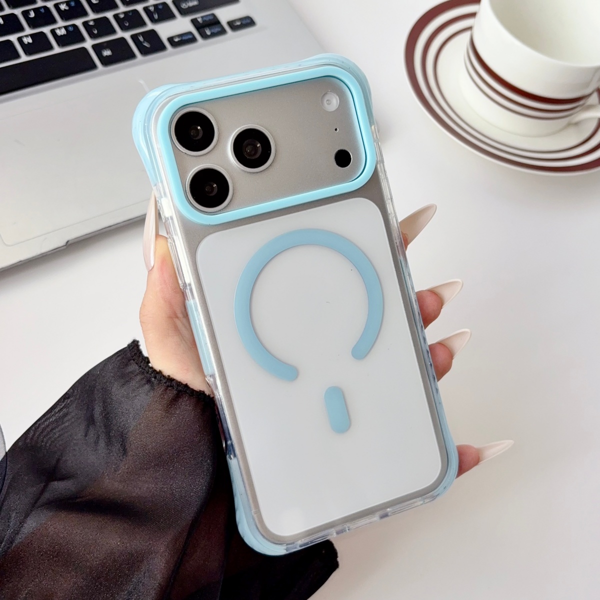 Rugged Armor Case - Противоударный прозрачный магнитный чехол с воздушными