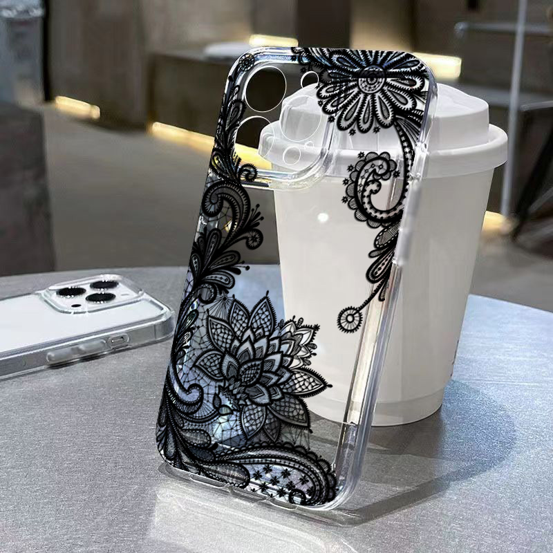 Phone Cases Black - Модный черный чехол для телефона с
