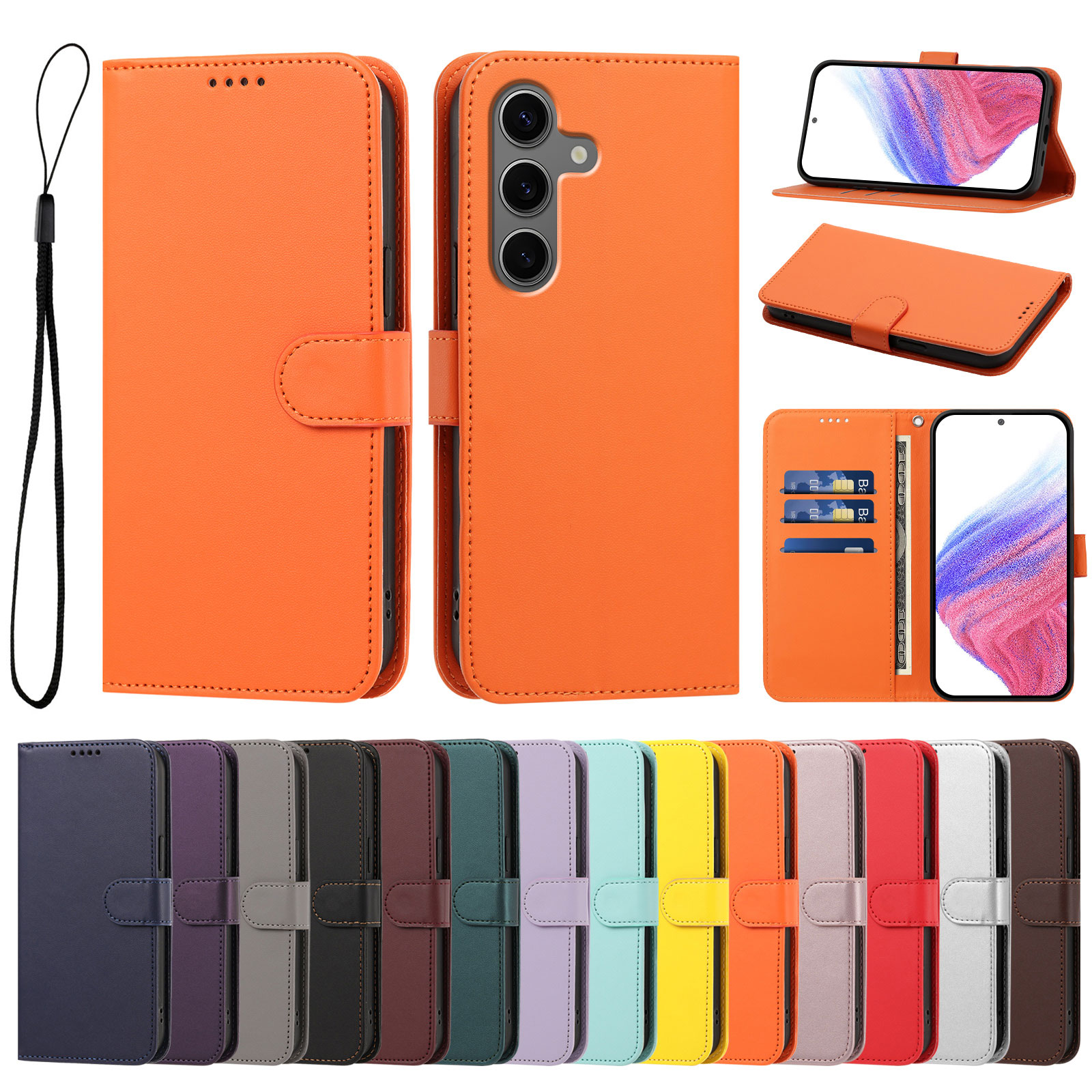 Leather Folio Wallet Case - Роскошный кожаный чехол-кошелек для iPhone 6s