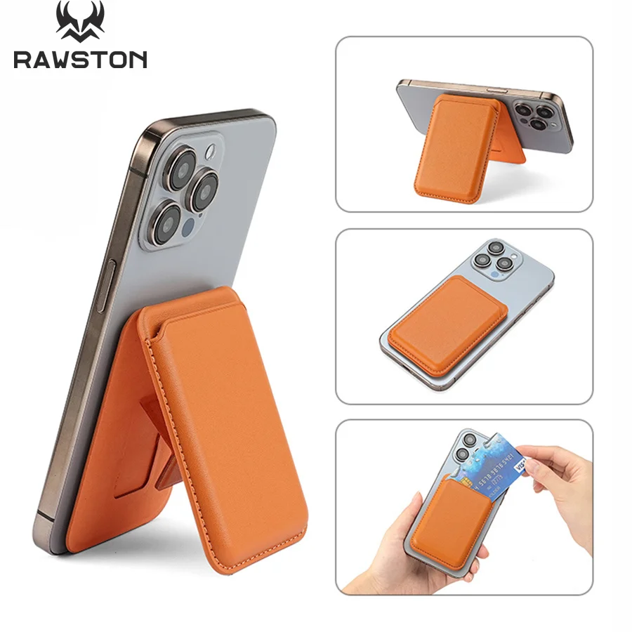 Phone Cases That Hold Cards - Кожаный чехол-кошелек с магнитной подставкой для
