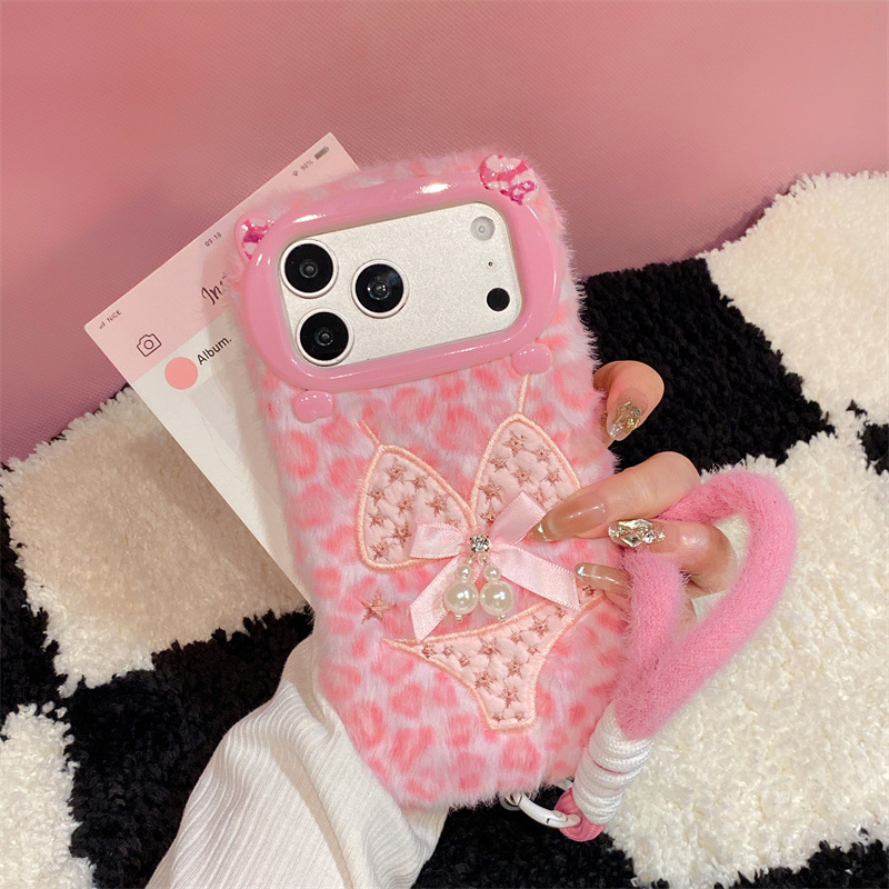 Phone Cases Iphone 14 - Роскошный плюшевый чехол для телефона с