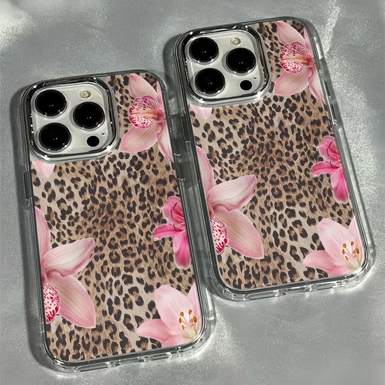Phone Cases Best - Прозрачный чехол для телефона с леопардовым