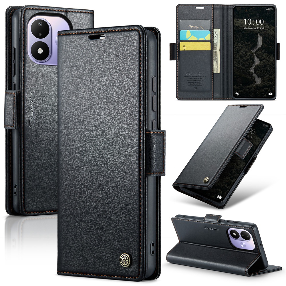 Leather Folio Wallet Case - Чехол для Redmi Note 17 5G/4G,