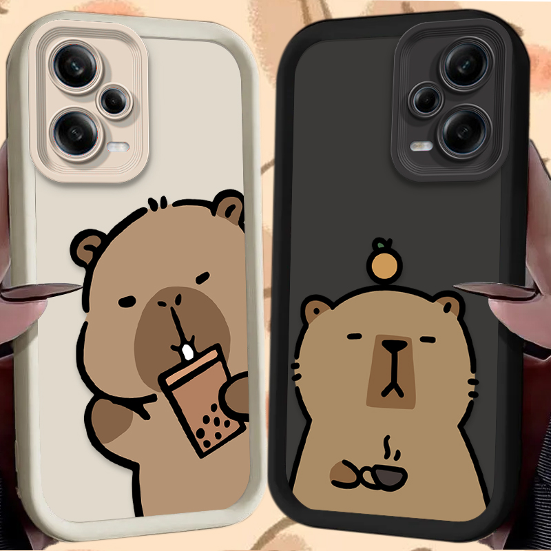 Phone Cases Xiaomi Redmi 12 - Милый мультяшный чехол с капибарой для