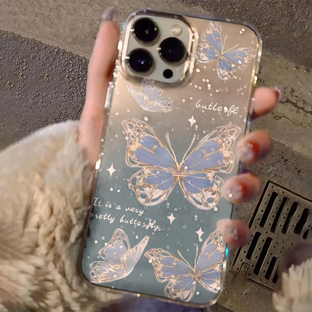 Роскошный синий чехол с бабочк – обзор и цена Phone Cases Best
