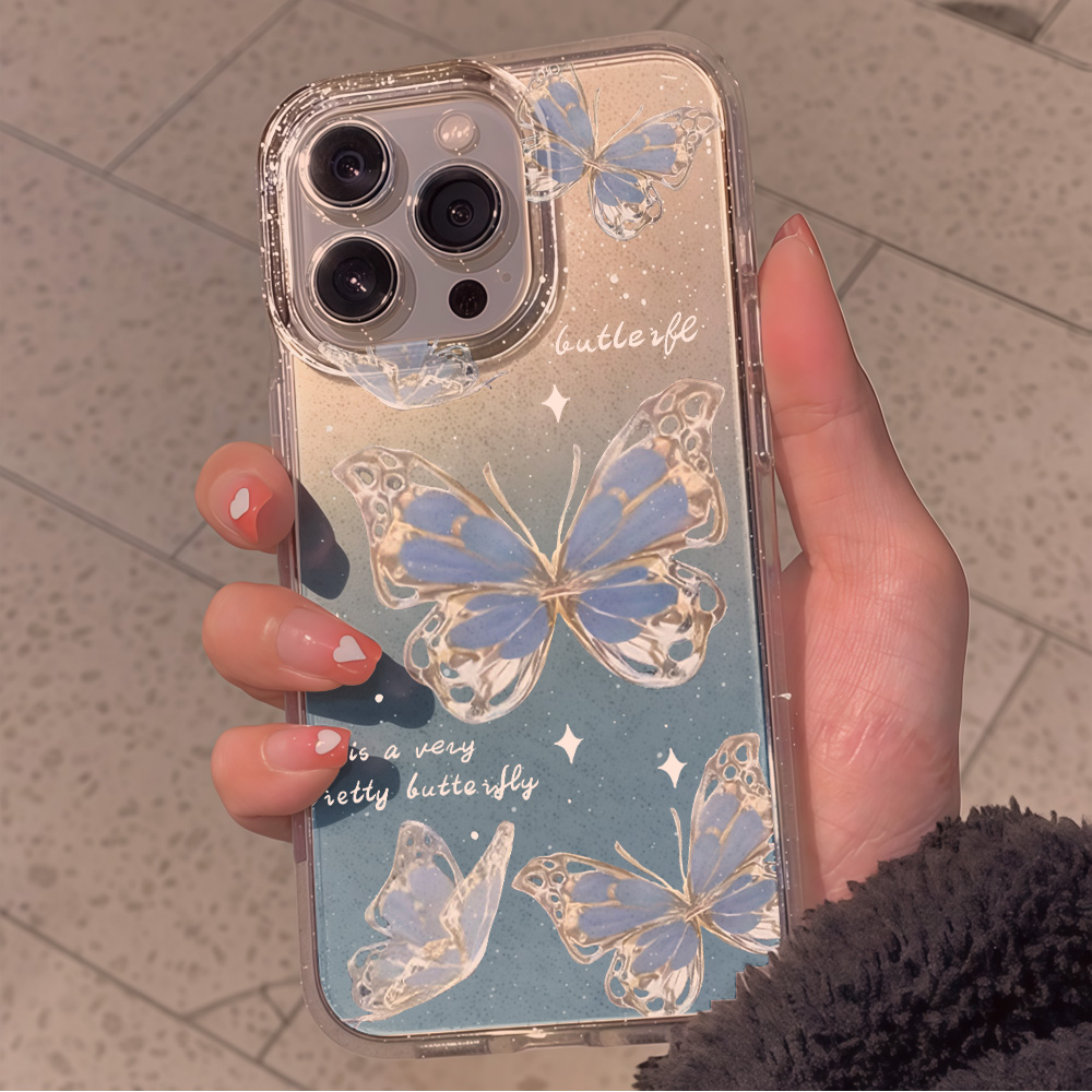 Роскошный синий чехол с бабочк – обзор и цена Phone Cases Best